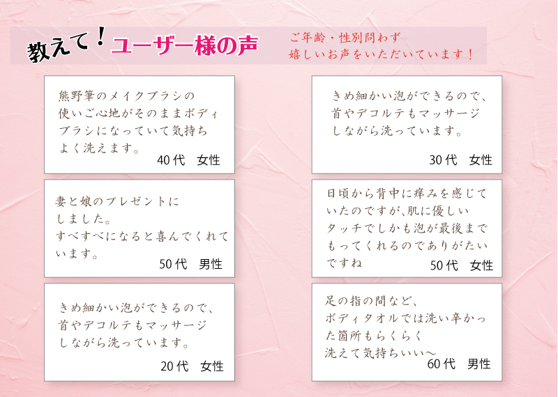 ユーザー様からのお声