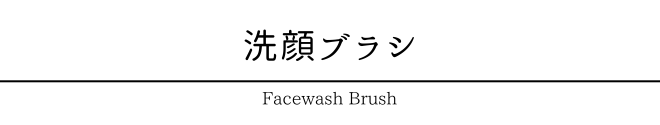 洗顔ブラシ_タイトル