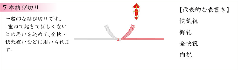 7本結び切りの熨斗